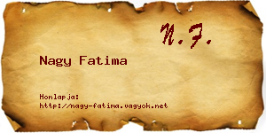 Nagy Fatima névjegykártya